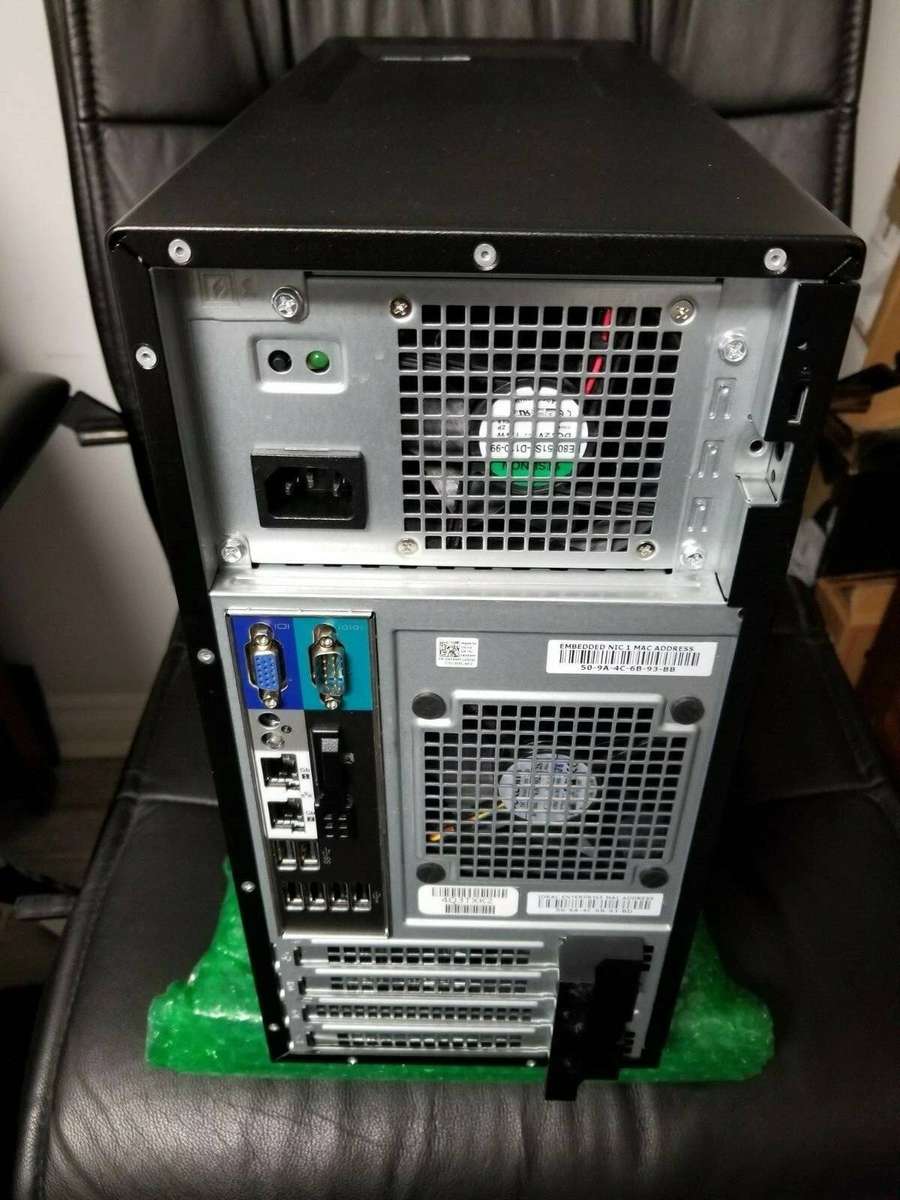 Dell PowerEdge T130 Tower Server · 1 x Intel Xeon E3  1220v5 -@ 3.0GHz 4 Core 4 Threads (No HDD/RAM