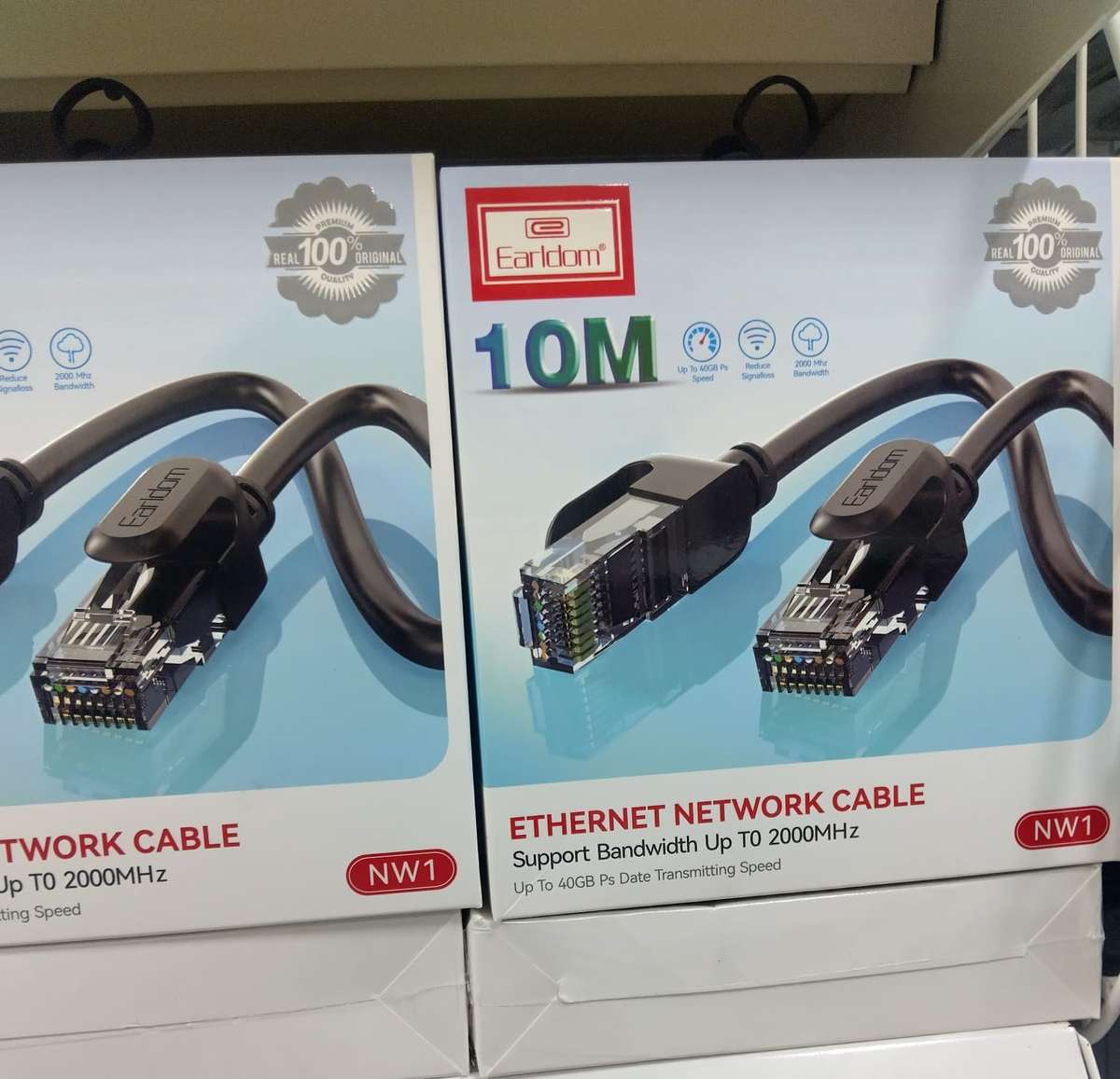 Earldom 10m Ethernet Network Cable  Support upto 40GB Ps Date Transmitting Speed
