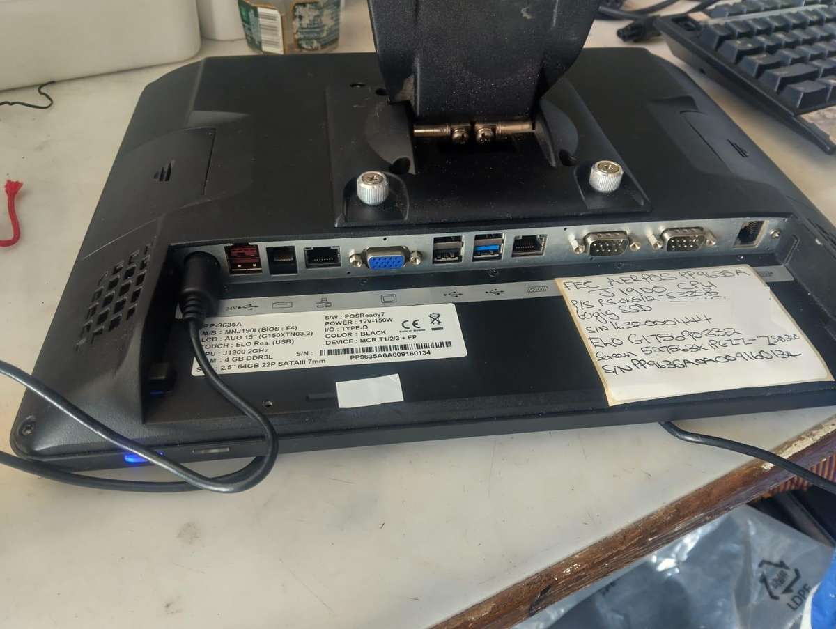 FEC All in One Touch POS System 15" PP9635 Intel® Celeron J1900 1.99Ghz, 4GB RAM, 60GB SSD