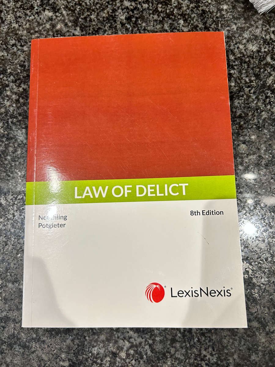 Law of Delict 8th Edition