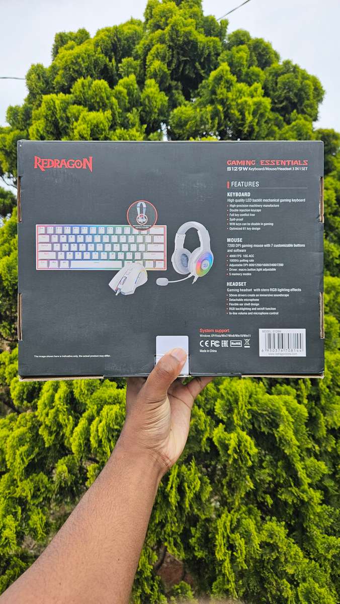 Redragon Kit Combo 3 in 1 White DRGONBORN + Griffin + Pandora S129W