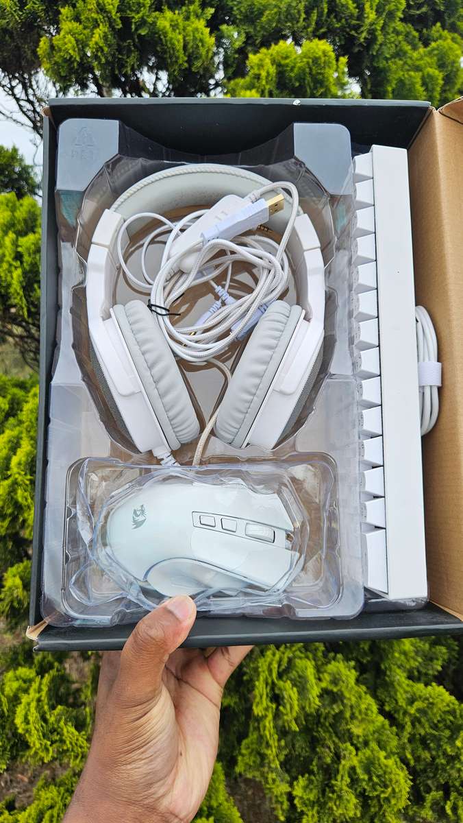 Redragon Kit Combo 3 in 1 White DRGONBORN + Griffin + Pandora S129W