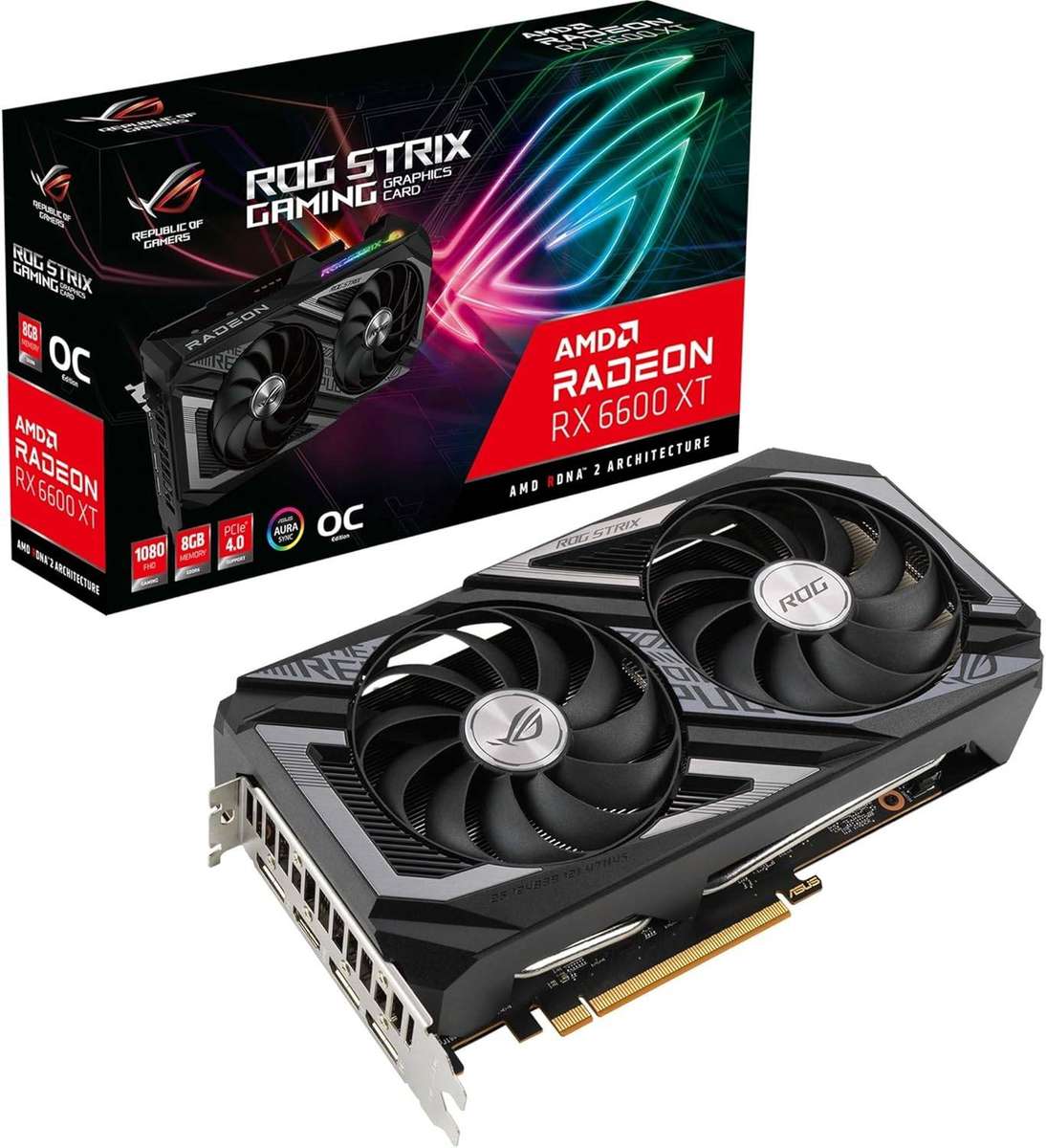 ASUS ROG Strix Radeon RX 6600 XT OC (8GB GDDR6)  Grade A