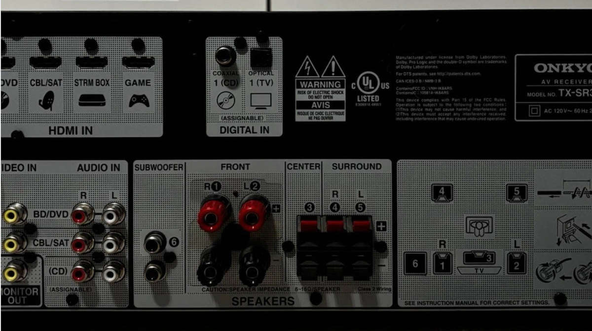 Onkyo TX-SR373 5.2 Channel AV Receiver | Grade A-B | Boxed | Remote + Original Accessories