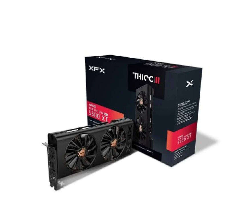 XFX AMD Radeon RX 5500 XT THICC II Pro 4GB GDDR6 Graphics Card