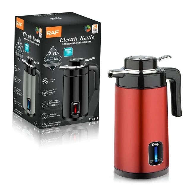 Electric Kettle Hot Water Kettle, 2.7L Stainless Steel Electric Tea Kettle - Black