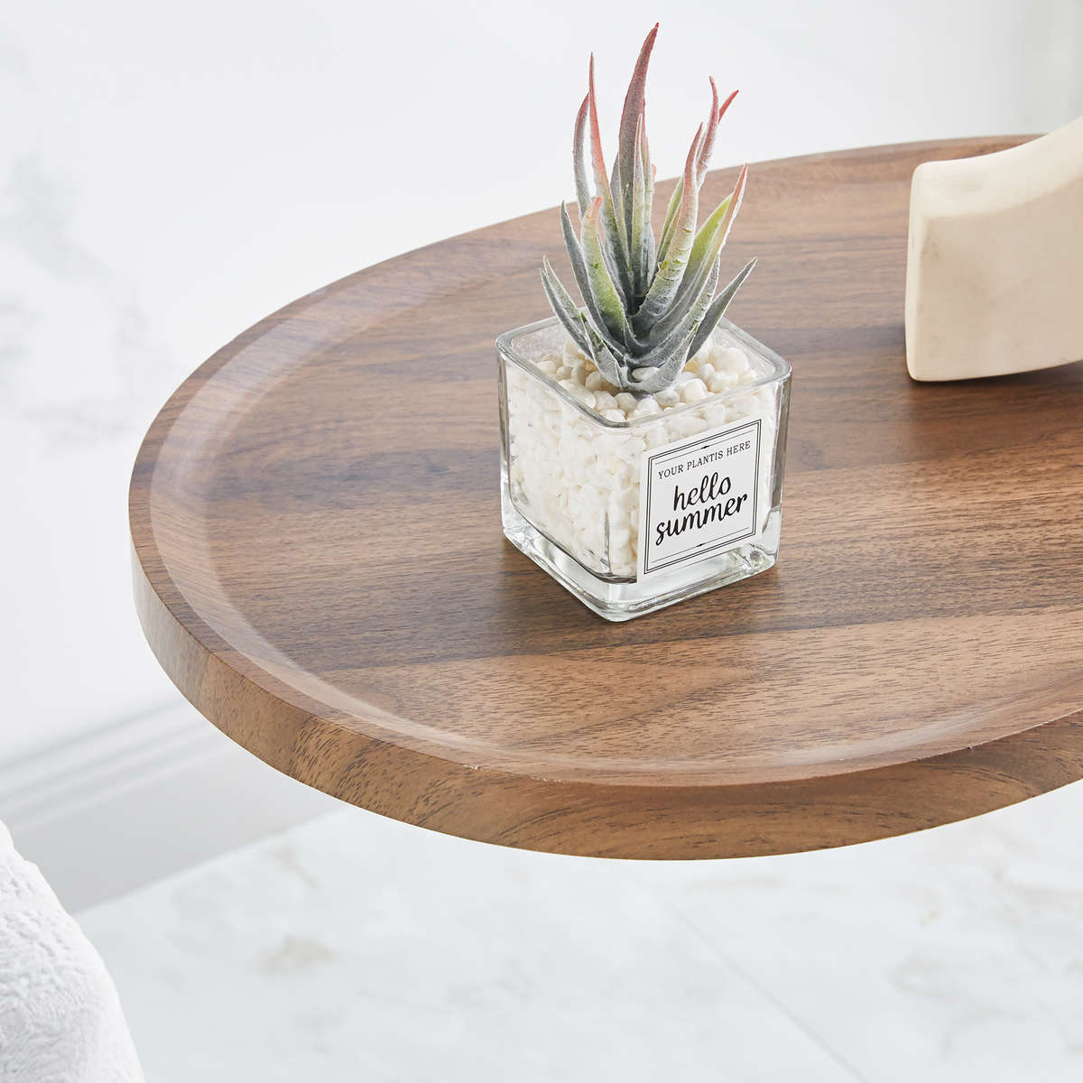 Irregular Round Side Table Coffee Table Tea Desk