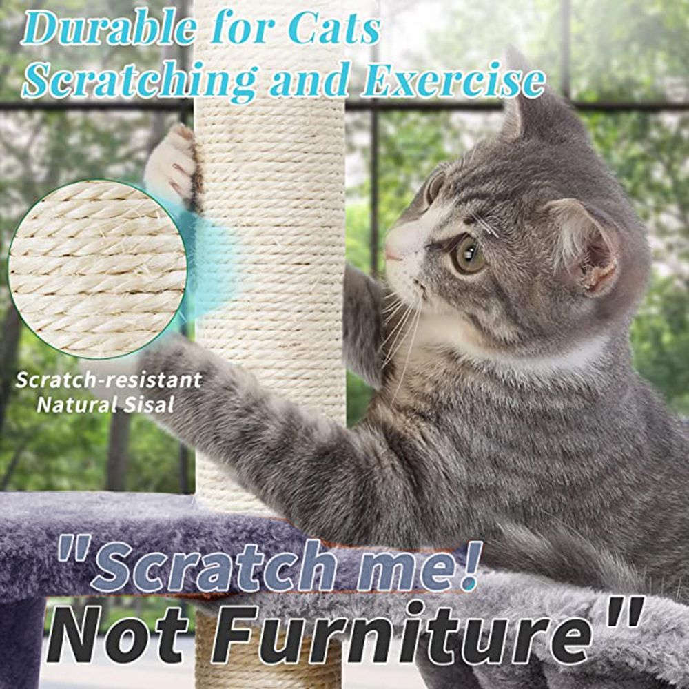 Multi-Level Cat Tree Tower with Perch Climbing Stand for Small Medium Cats