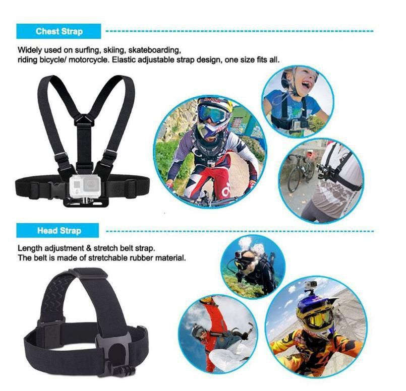 Universal Outdoor Sports 9 in 1 Camera Accessories Set
