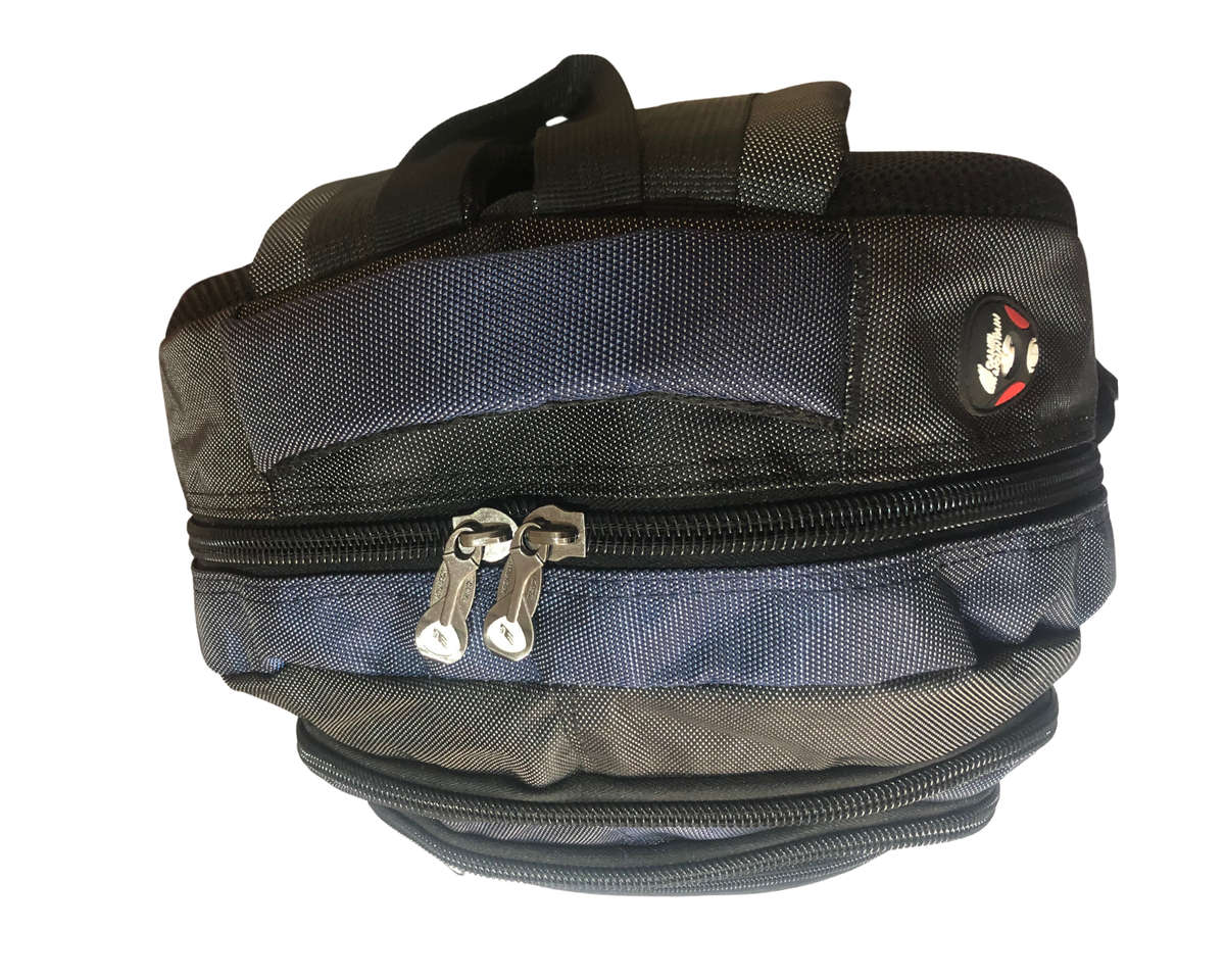 Camel Mountain Laptop Backpack - Blue, Black