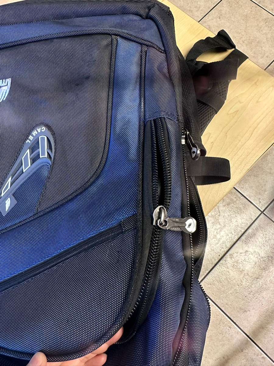 Camel Mountain Laptop Backpack - Blue, Black