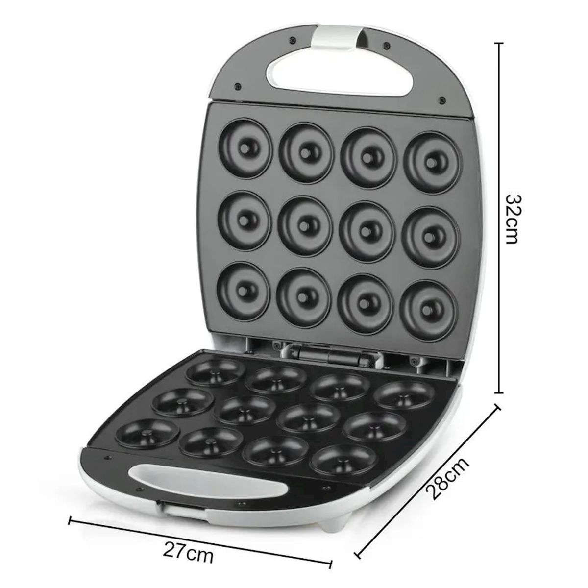 1300W Mini Electric Donut Maker Non-Stick Coating Baking Tray