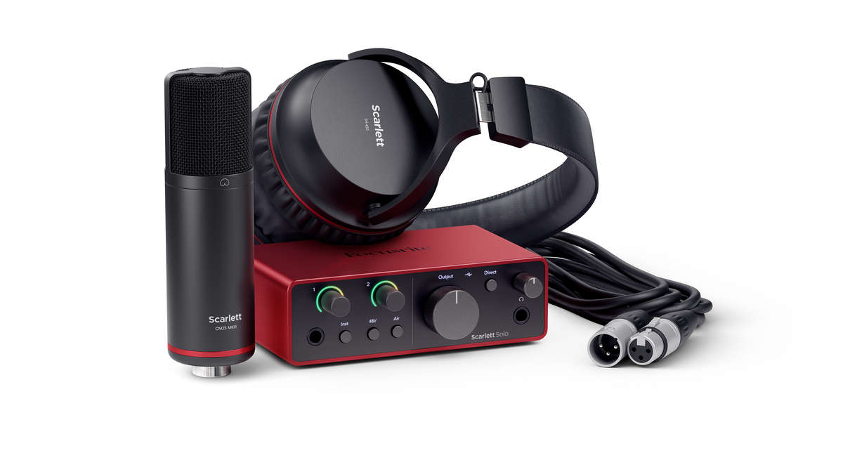 Focusrite Scarlett Solo Studio Bundle 4th Generation Audio Interface