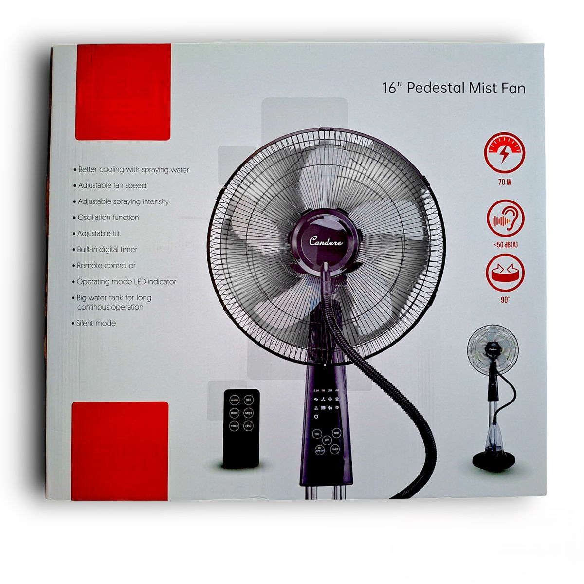 16-inch Mist Fan FS45-P16 in Black