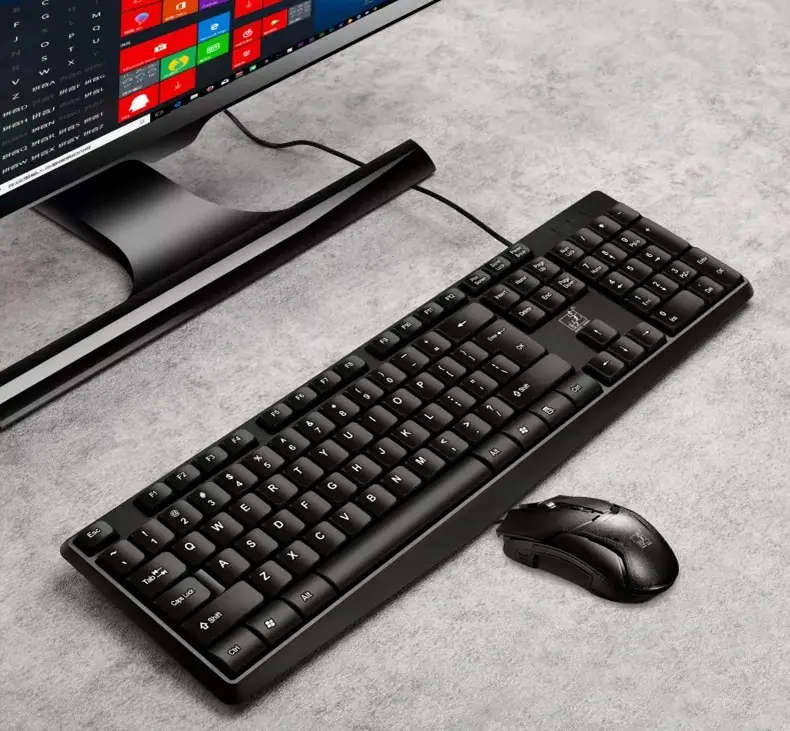 Q9B keyboard and mouse set wired waterproof mechanical computer office