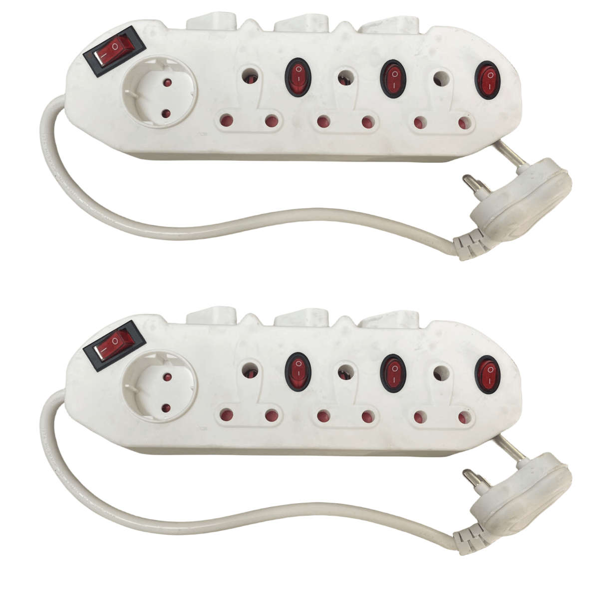 7Ways Multiple Socket-Outlets 16A/205V~ Max 3500W Pack of 2