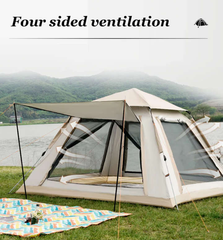 210x210cm Family Outdoor Camping Dome Tent E12-4-6