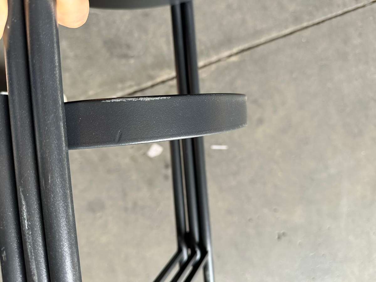 Garden Home Decor Pot Plant Display Stand Foldable Flower Pot Holder - 3 Tier - Black