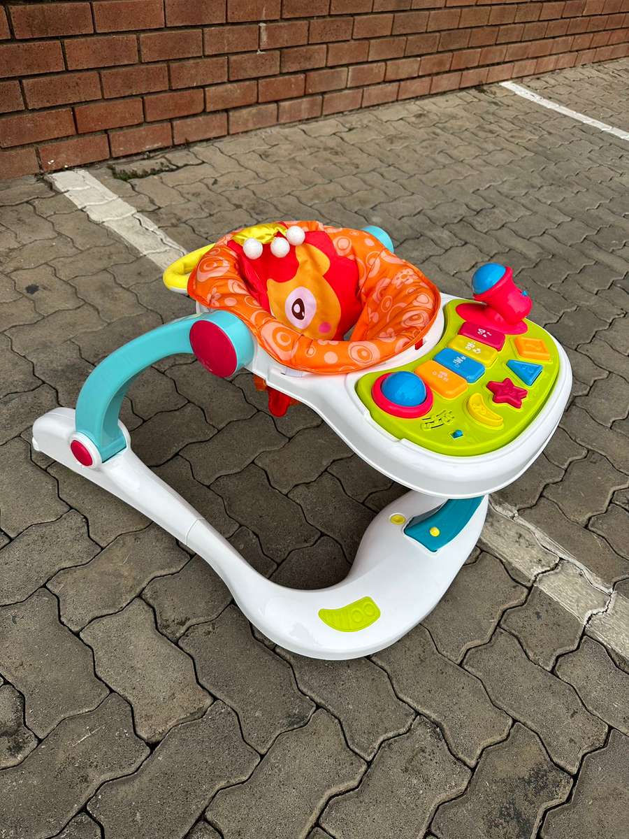 4-In-1 Multi-Functional Baby Push Walker with Music Entertainment