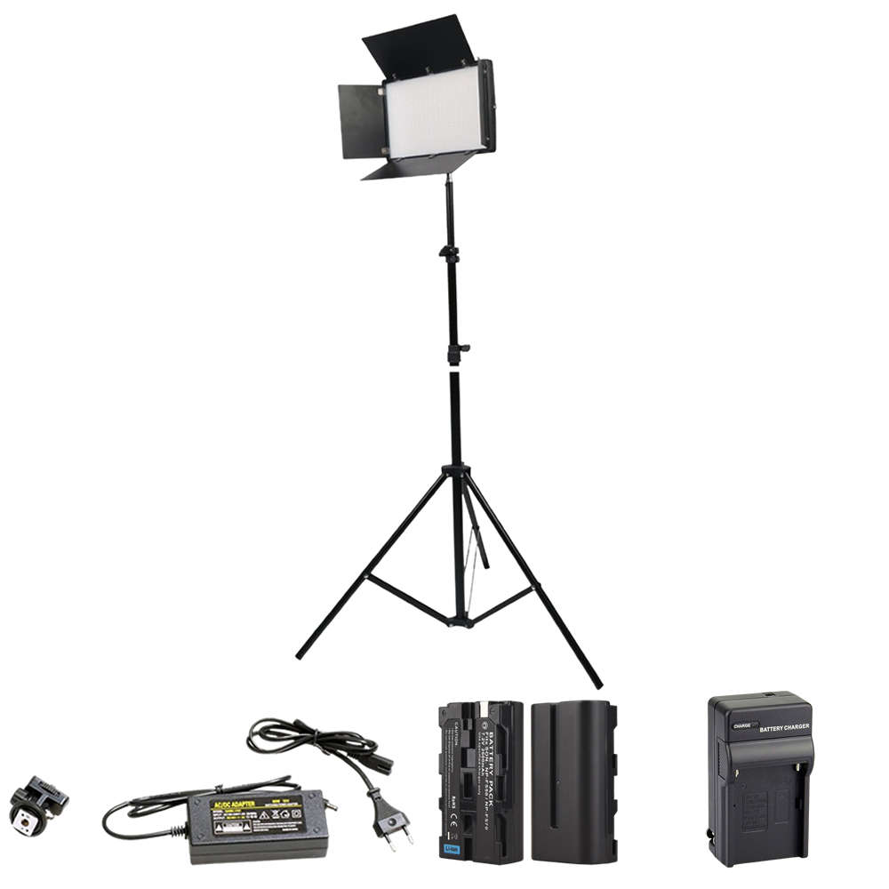 Rechargeable Video Led Light Kit  Pro LED 800 Photography (3200 - 6500K)