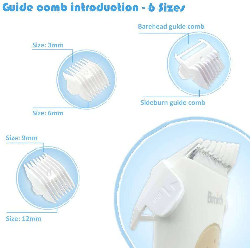 Toddler & Kids Waterproof Rechargeable Hair Clippers with Accessories