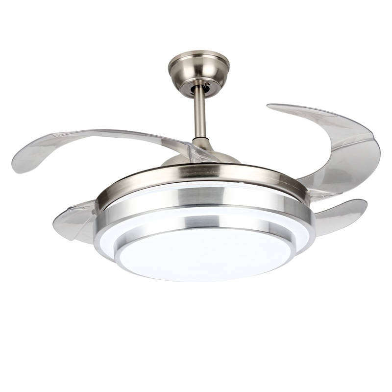 Fashion 4 Blade Ceiling Fan With Extendable Blades and Light with Remote
