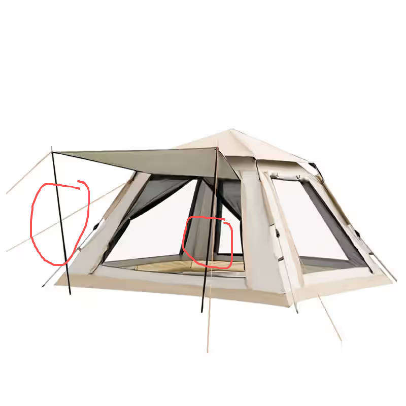 210x210cm Family Outdoor Camping Dome Tent E12-4-6