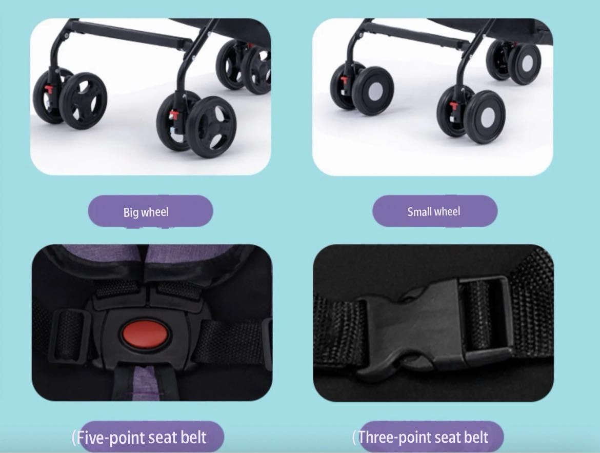 Deluxe folding stroller lightweight - Little monster 2