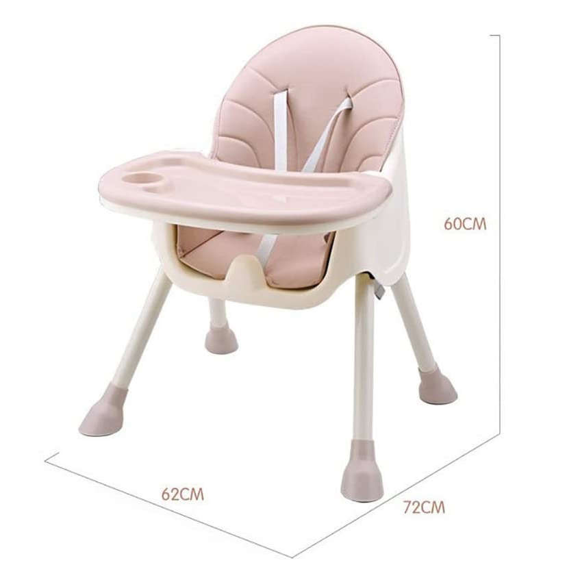 Multifunctional Adjustable Baby Feeding High Chair - Brown