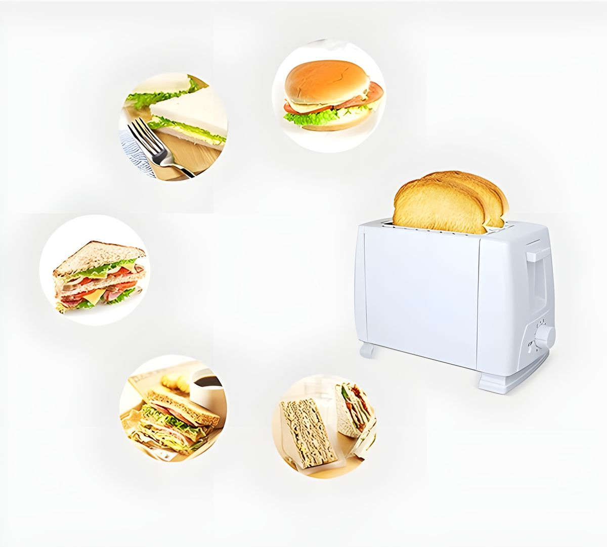 leather patterned with Toaster 2 Slices Stainless Steel