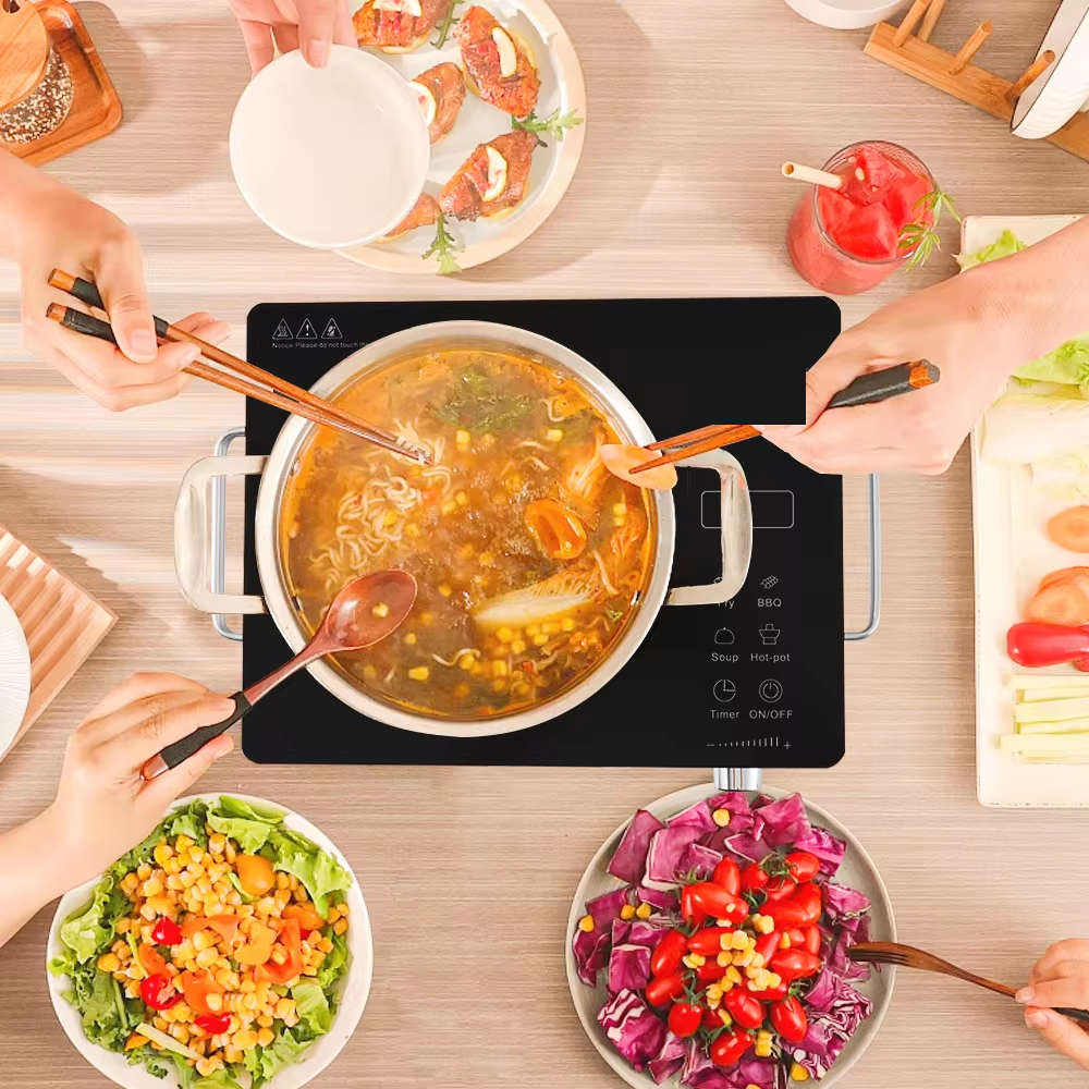 Energy-Efficient 2200w Ceramic Hot Plate- Temperature Control/Easy to Clean