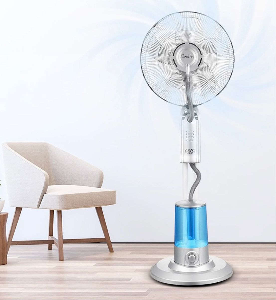 16" Remote-Controled Pedestal Mist Fan