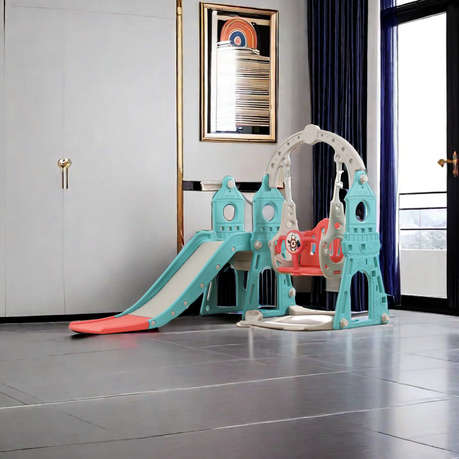 3 In 1 - kids Indoor Playground Kindergarten Multifunctional Slide Swing