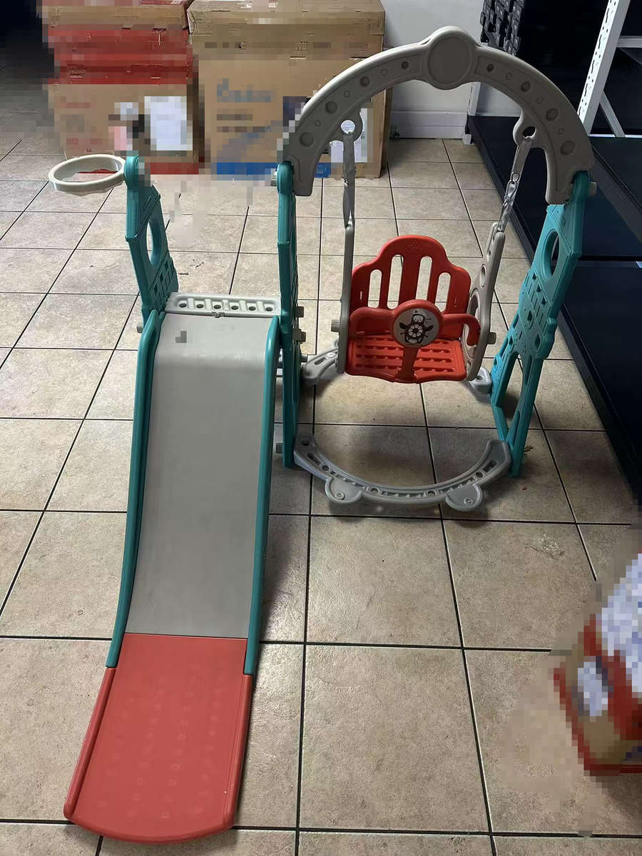 3 In 1 - kids Indoor Playground Kindergarten Multifunctional Slide Swing