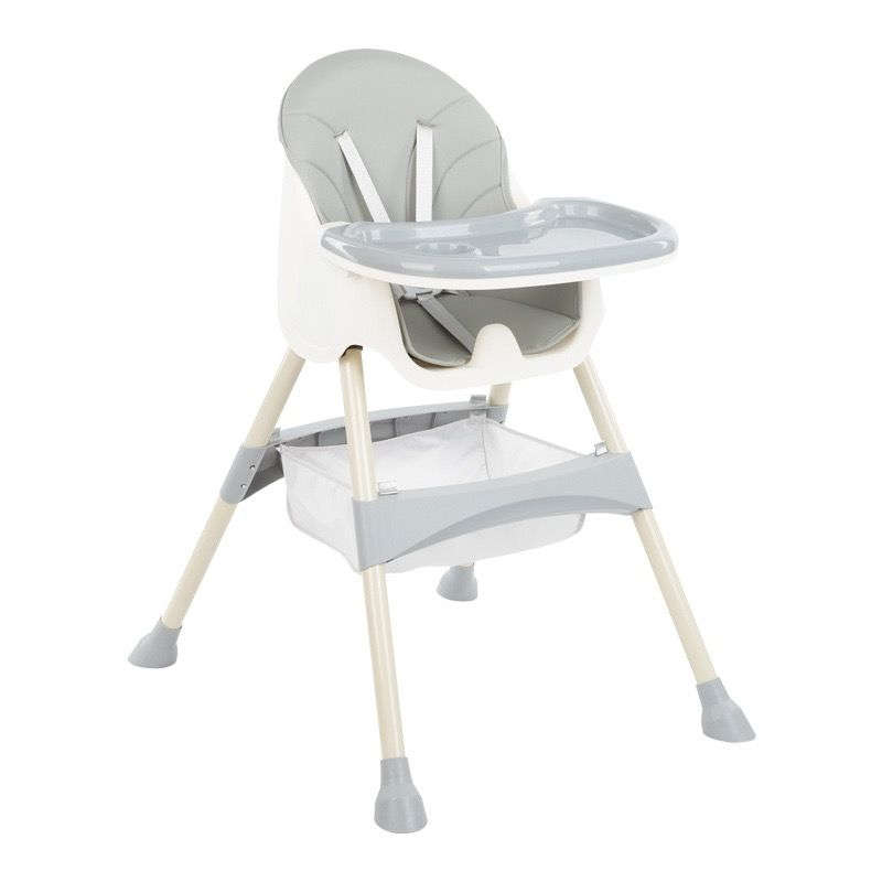 Baby High Chair W/Feeding Tray For Babies Food - Grey
