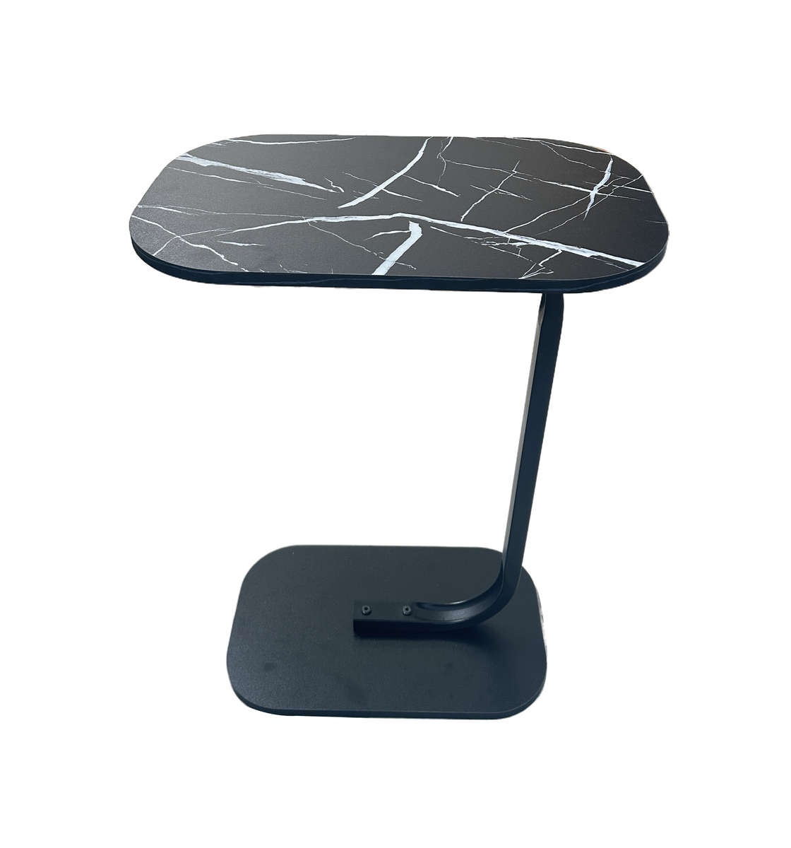 Living Room Sofa Side Table, Bedside Mini Balcony Small Coffee Table - black