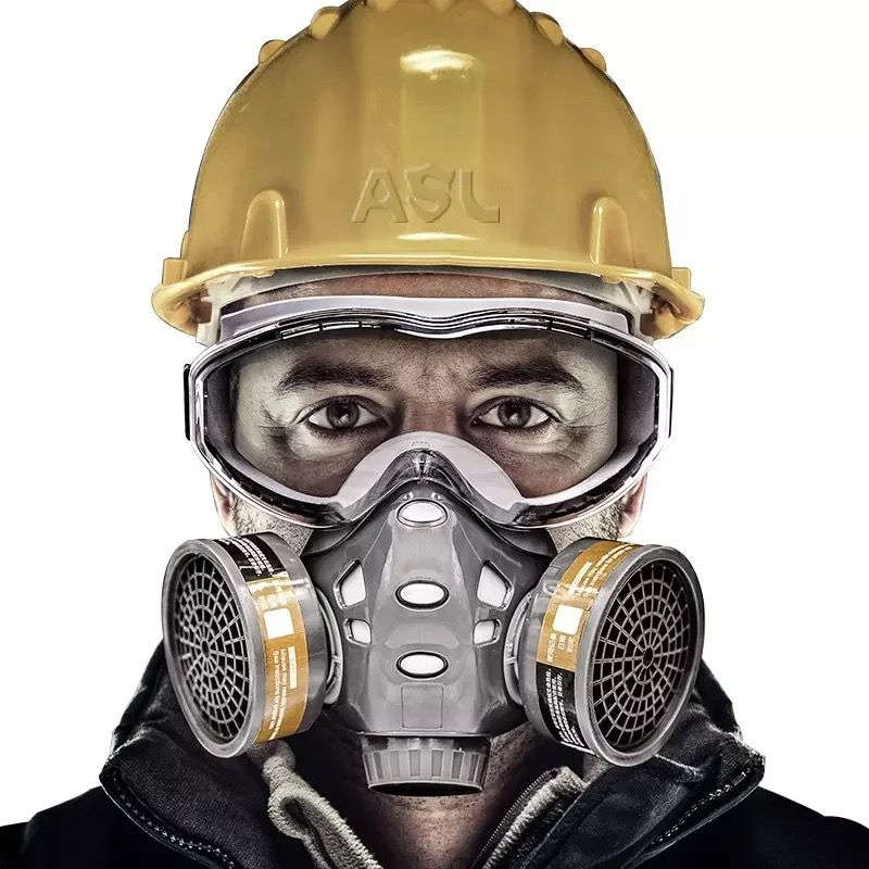 Lightweight design of gas mask, comprehensive protective mask with goggles