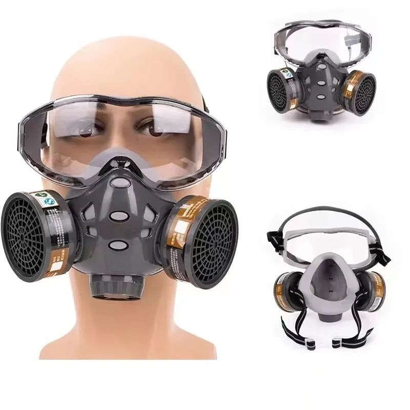 Lightweight design of gas mask, comprehensive protective mask with goggles