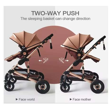 Belecoo Baby Stroller 2 in 1 Foldable Pram