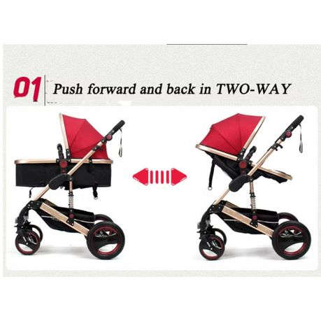 Belecoo Baby Stroller 2 in 1 Foldable Pram