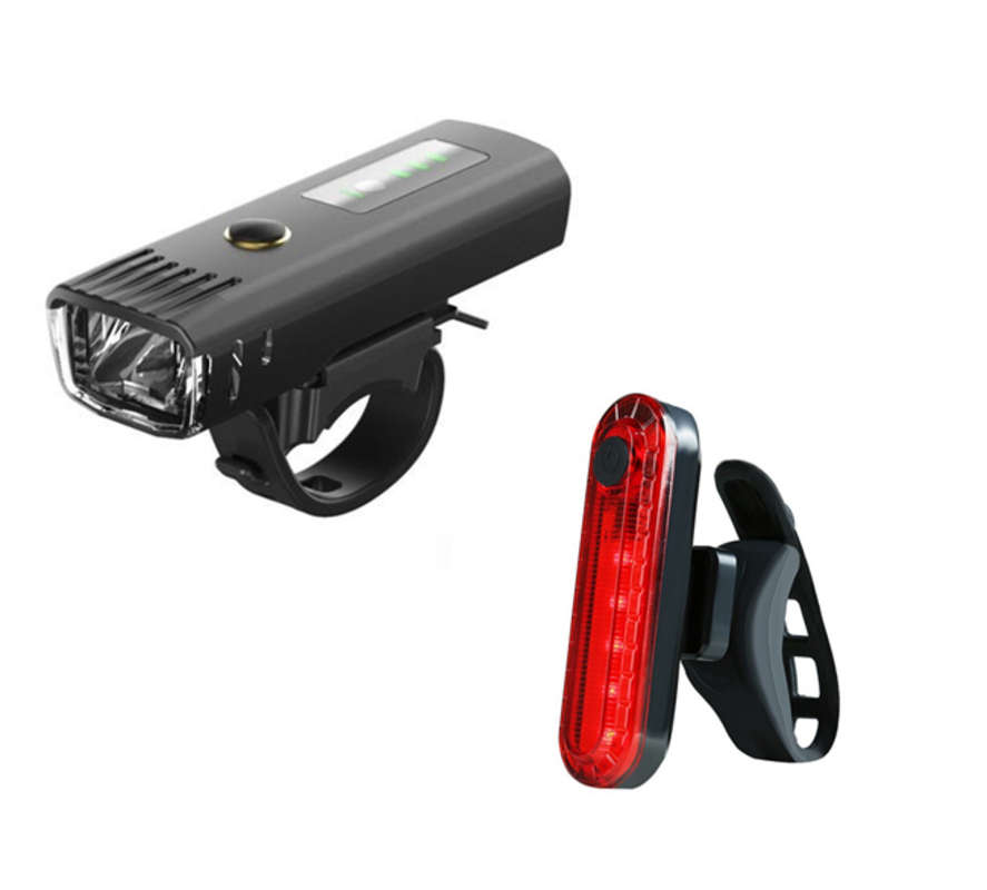 Bicycle Front & Back Light Combo - Both USB Rechargeable