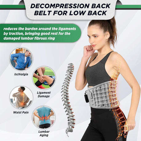 Red Light Heating and Massaging Stress Relief Carrier, Lumbar Back Reliever