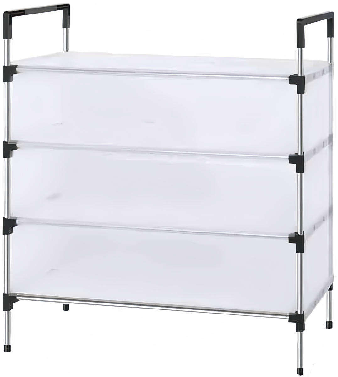 High-quality dust-proof shoe rack with 3 layers and large capacity