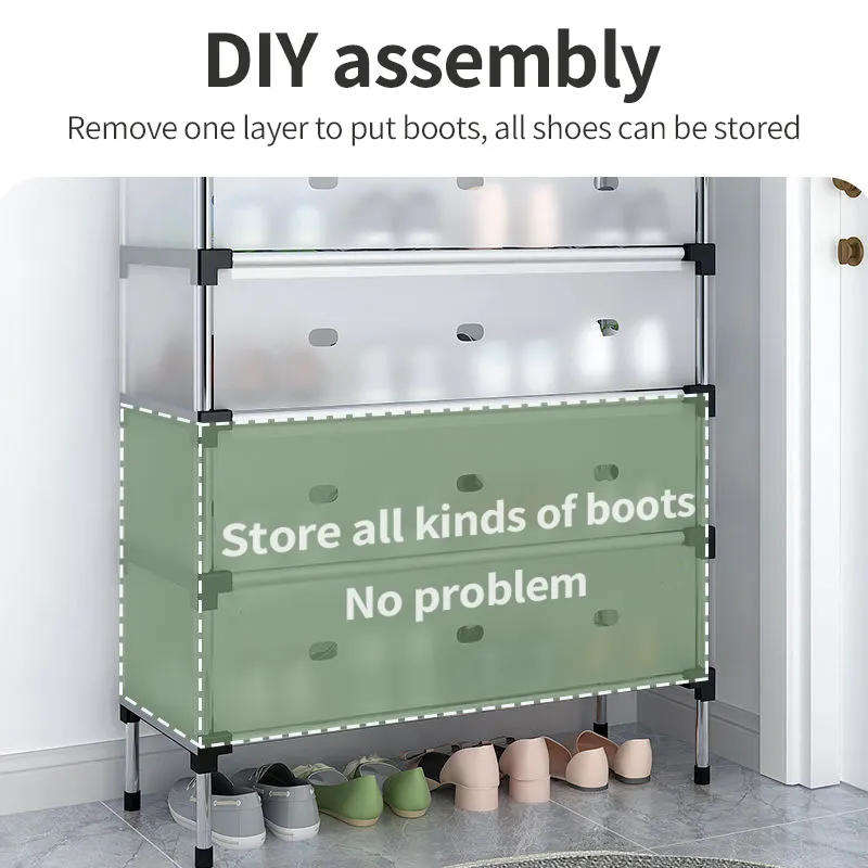 High-quality dust-proof shoe rack with 3 layers and large capacity