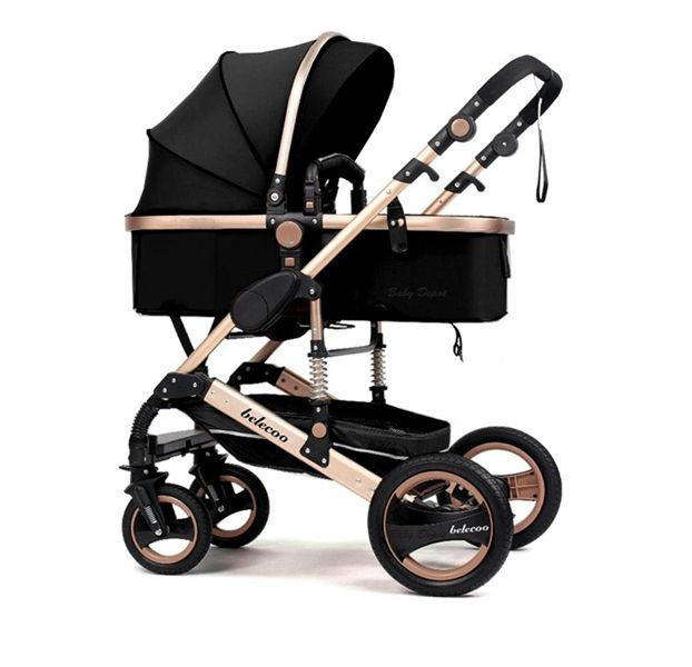 Belecoo Baby Stroller 2 in 1 Foldable Pram