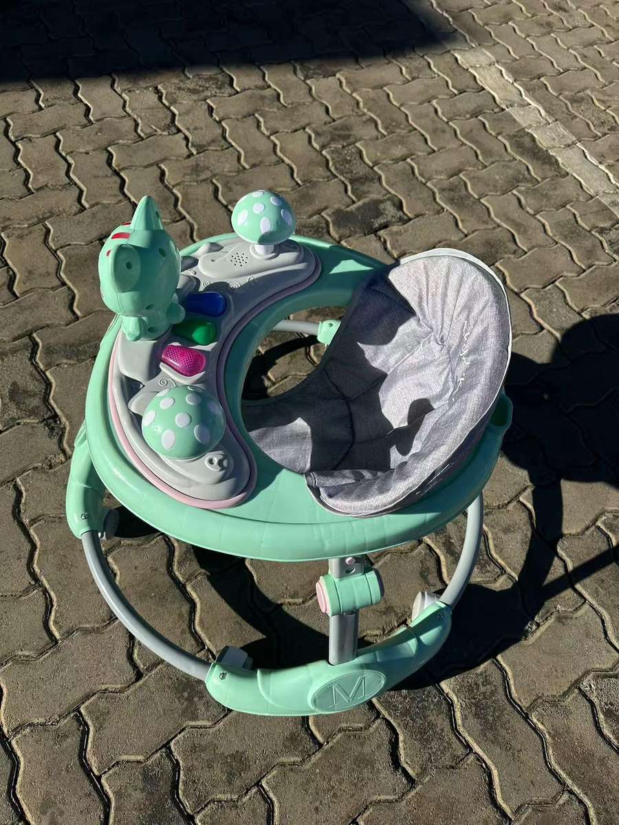 Universal Wheels Foldable Baby Walker - Green