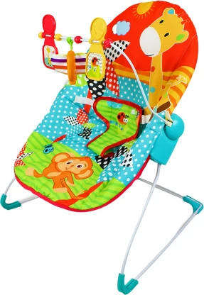 baby links Cotton Polyester Blend Bouncer Playtime Bouncer With Removable Toy Bar