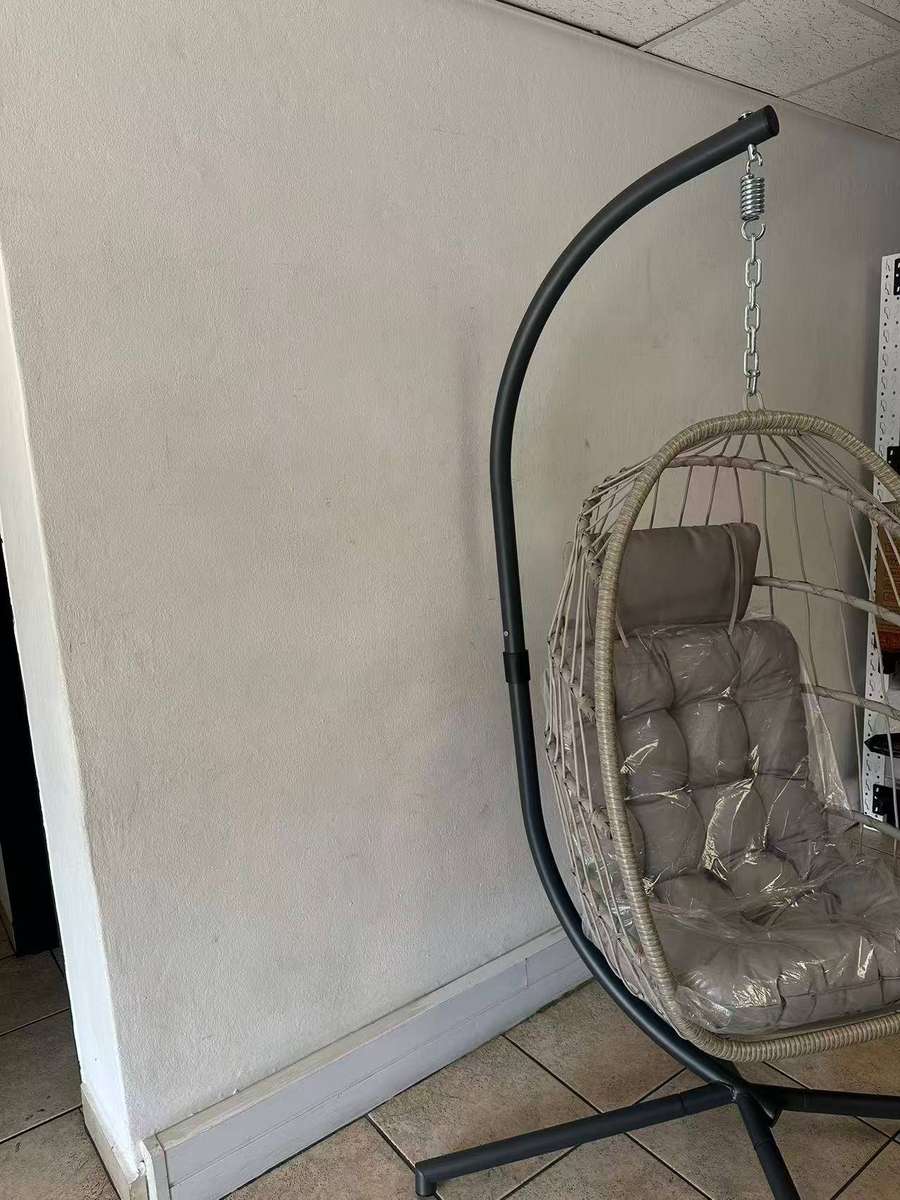 Indoor And Outdoor Rattan Patio Basket Chairs With UV Resistant Cushions