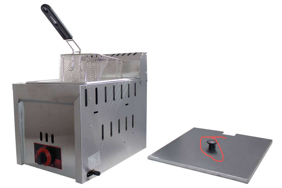 6L Golden Burner Single Tank Commercial Grade Gas Deep Fryer