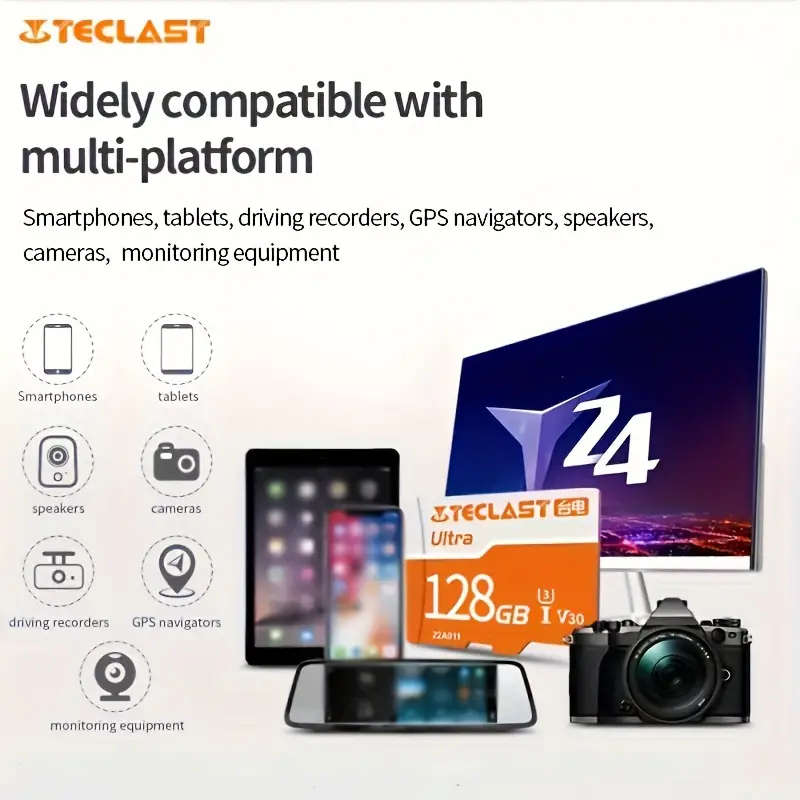 64 GB High-Speed TECLAST Micro TF Class 10 U3 A1 V30